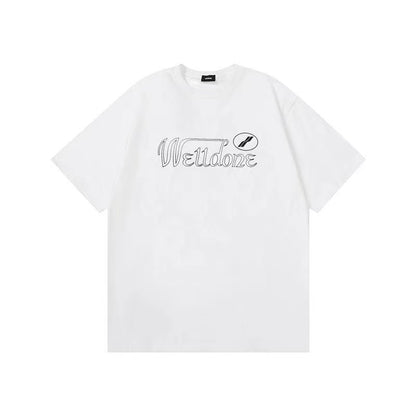 WE11DONE Sketch Logo Tee  White