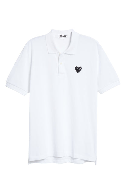 Black Heart Short Sleeve Piqué Polo