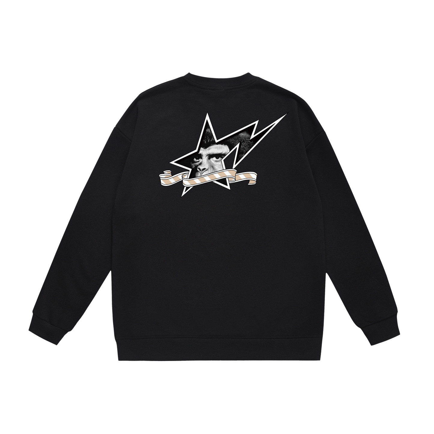 A Bathing Ape Logo Print Hoodie Black