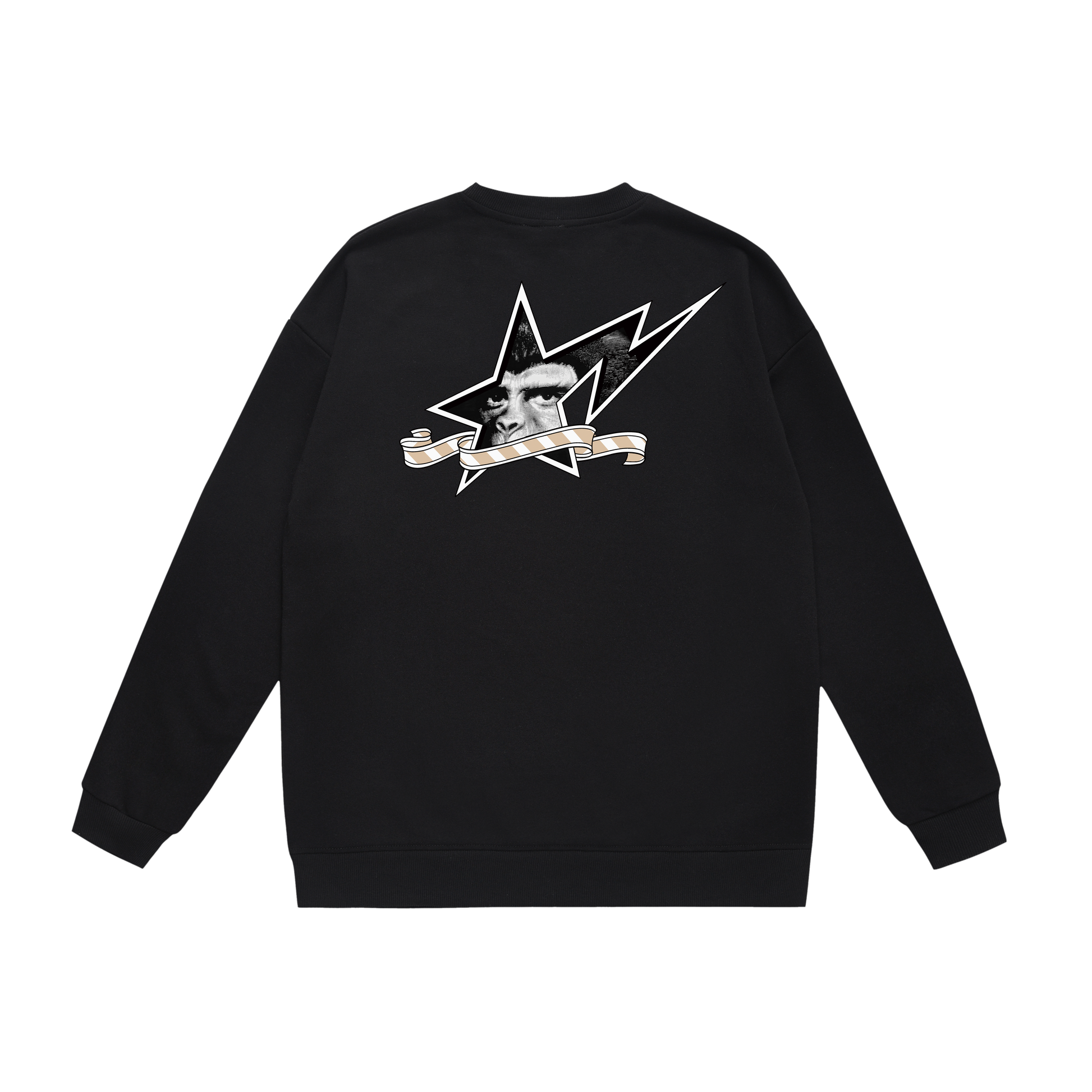 A Bathing Ape Logo Print Hoodie Black