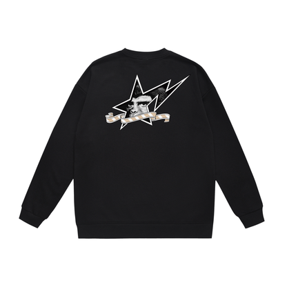 A Bathing Ape Logo Print Hoodie Black