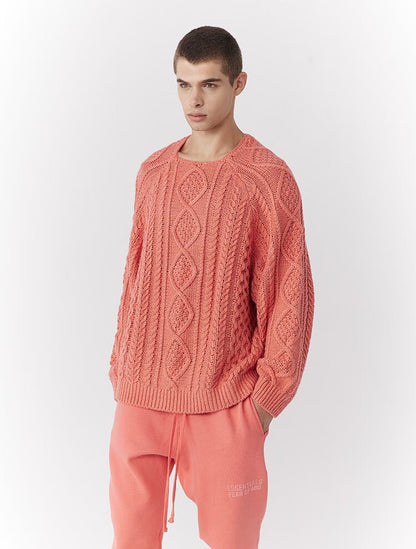 FOG FEAR OF GOD ESSENTIALS 22 Double-stitched vintage twist crew neck sweater