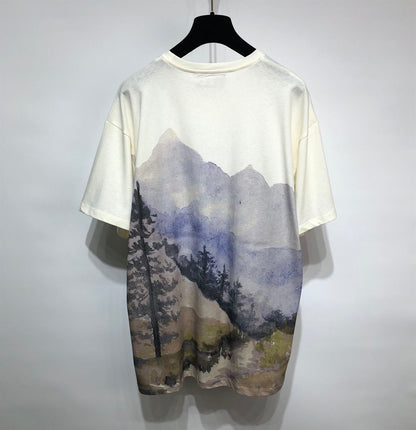 GUCCI IVORY HEAVY JERSEY WITH THE NORTH FACE X GUCCI TRAIL PRINT – GGS008