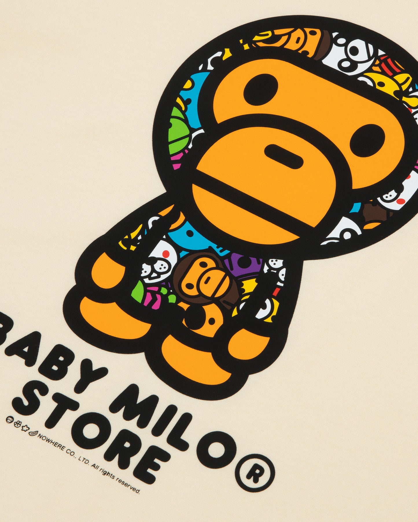 A Bathing Ape Baby Milo tee In Beige