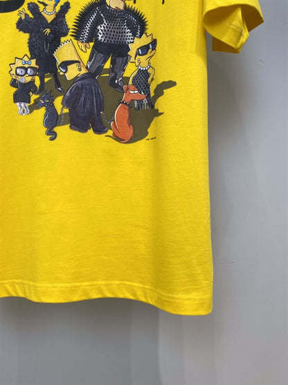 BALENCIAGA MEN’S THE SIMPSONS TM &  20TH TELEVISION T-SHIRT OVERSIZED IN YELLOW – BAS007
