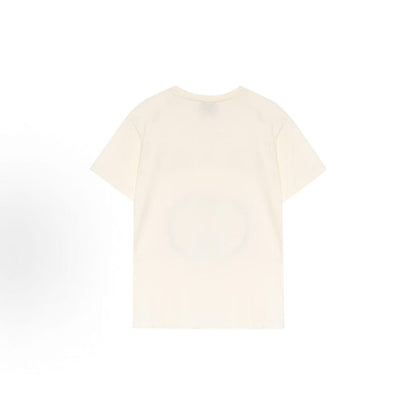 GUCCI: Interlocking G oversized short-sleeved T-shirt for men, in white.