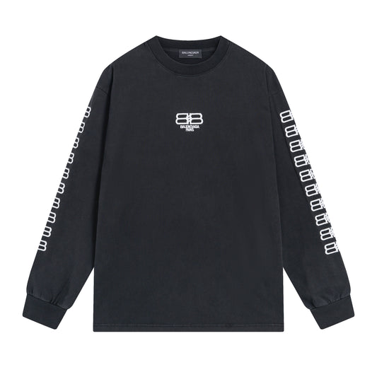 Balenciga logo tee p100 black