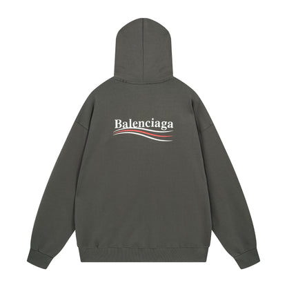 Balenciga logo hoodie BL238029 brown