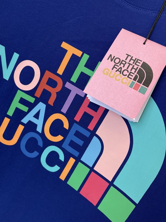 THE NORTH FACE X GUCCI T-SHIRT IN BLUE – GGS025