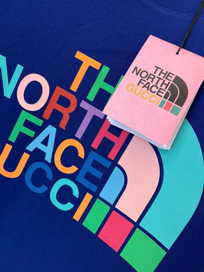 THE NORTH FACE X GUCCI T-SHIRT IN BLUE – GGS025