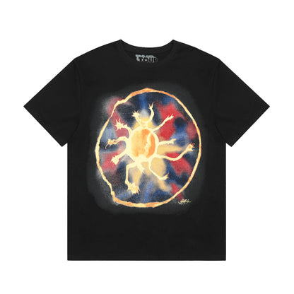 Travis Scott Sun Print Tshirt Black