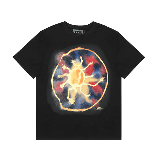 Travis Scott Sun Print Tshirt Black