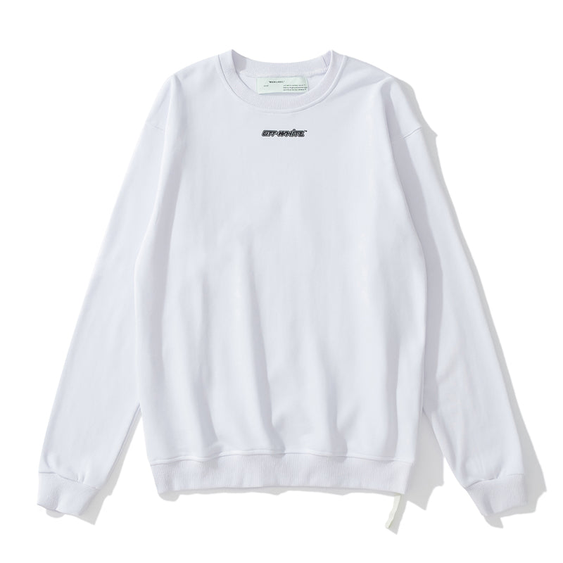 Off-White marker pen hoodie white/blue