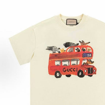 GUCCI - Short-sleeved Round-neck T-shirt - Men's and Women's style alike