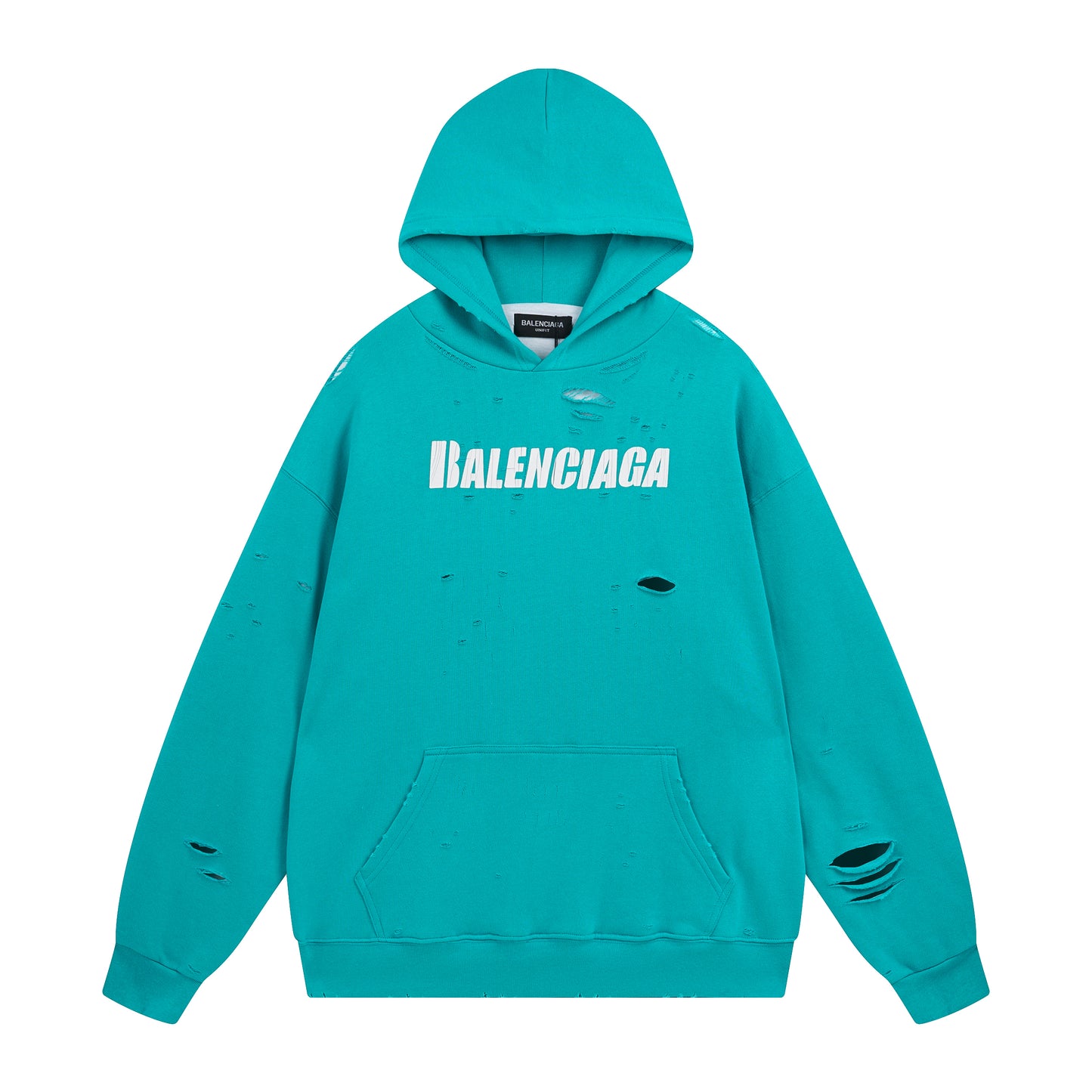 Balenciga logo hoodie BL238001 mint green