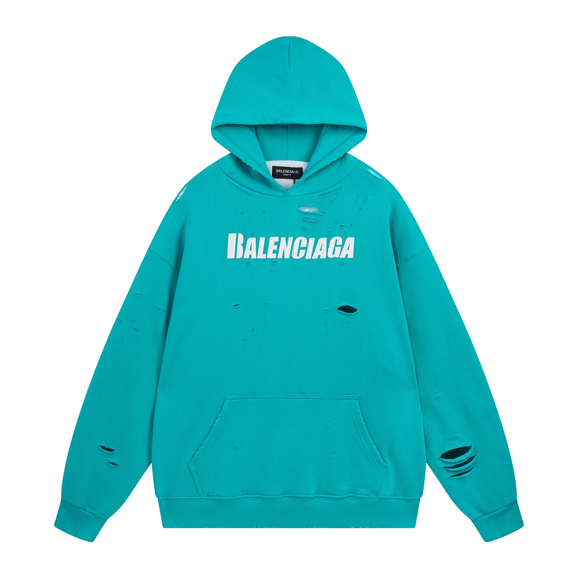 Balenciga logo hoodie BL238001 mint green