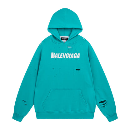 Balenciga logo hoodie BL238001 mint green