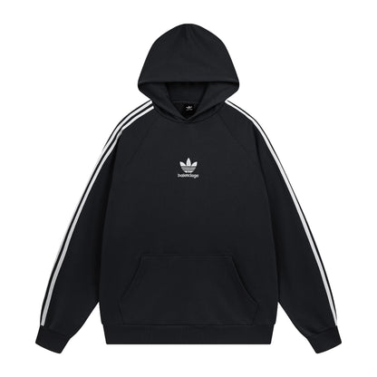 Balenciga jointly  Adidas logo hoodie BL238021 black