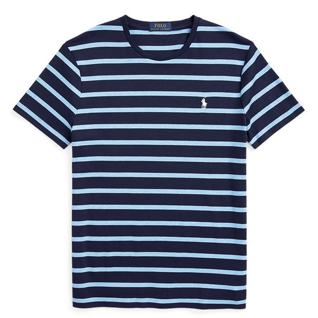 Ralph Lauren Thin Stripe Tee Navy/Royal