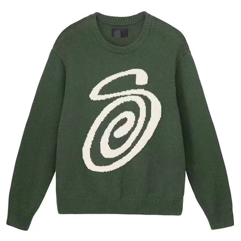 STUSSY CURLY S KIKO KOSTADINOV SWEATER GREEN