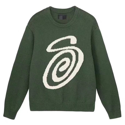 STUSSY CURLY S KIKO KOSTADINOV SWEATER GREEN