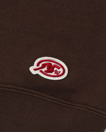 A Bathing Ape Football Relaxed Fit Pullover Hoodie In Brown