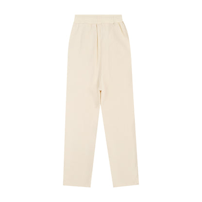 AMI Solid Color Trousers Cream