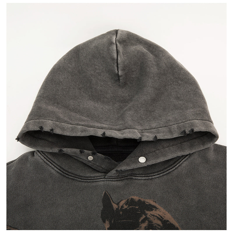 REPRESENT FEARLESS  GREY HOODIE