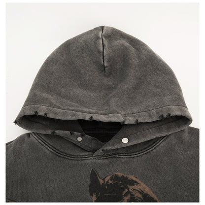 REPRESENT FEARLESS  GREY HOODIE