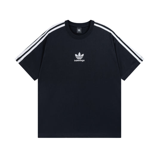 Balenciga jointly  Adidas logo tee BL223018 black