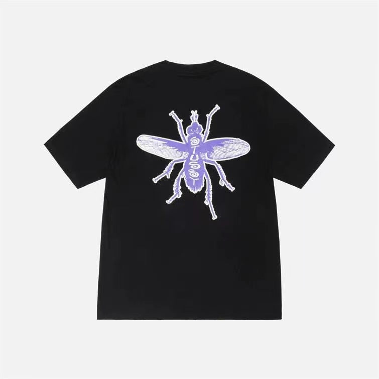STUSSY ALPHABET INSECT TEE BLACK