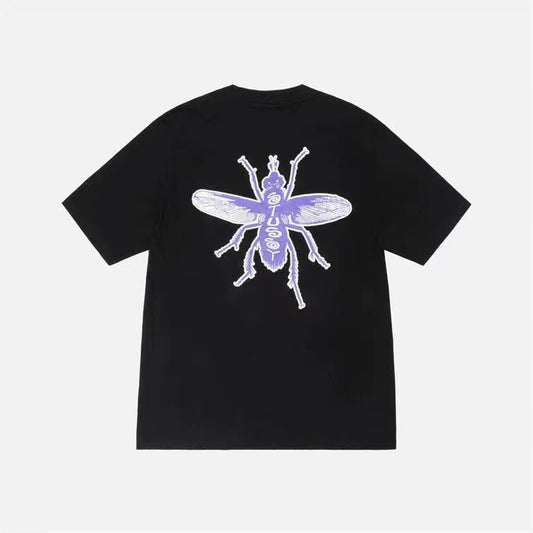 STUSSY ALPHABET INSECT TEE BLACK