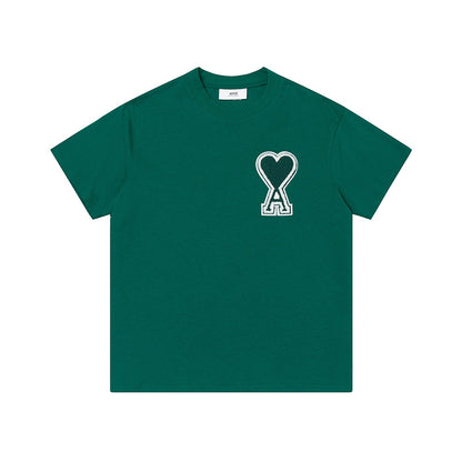AMI Classic Logo Tee Dark Green