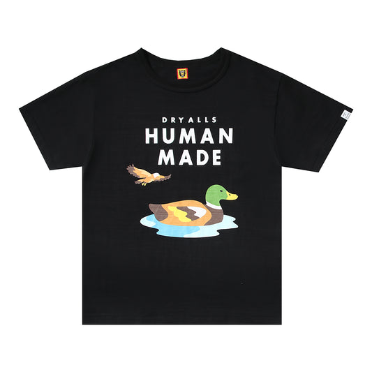 Human Made Swimming Duck Logo Tee Black