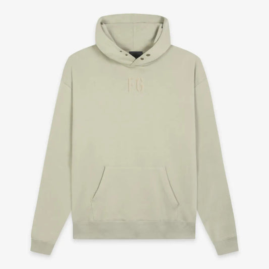 FOG FEAR OF GOD Season 7 FG flocked hoodie casual loose sweatshirt avocado color