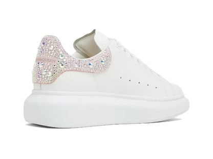 Alexander Mcqueen Women's Oversized Sneaker in White/clay