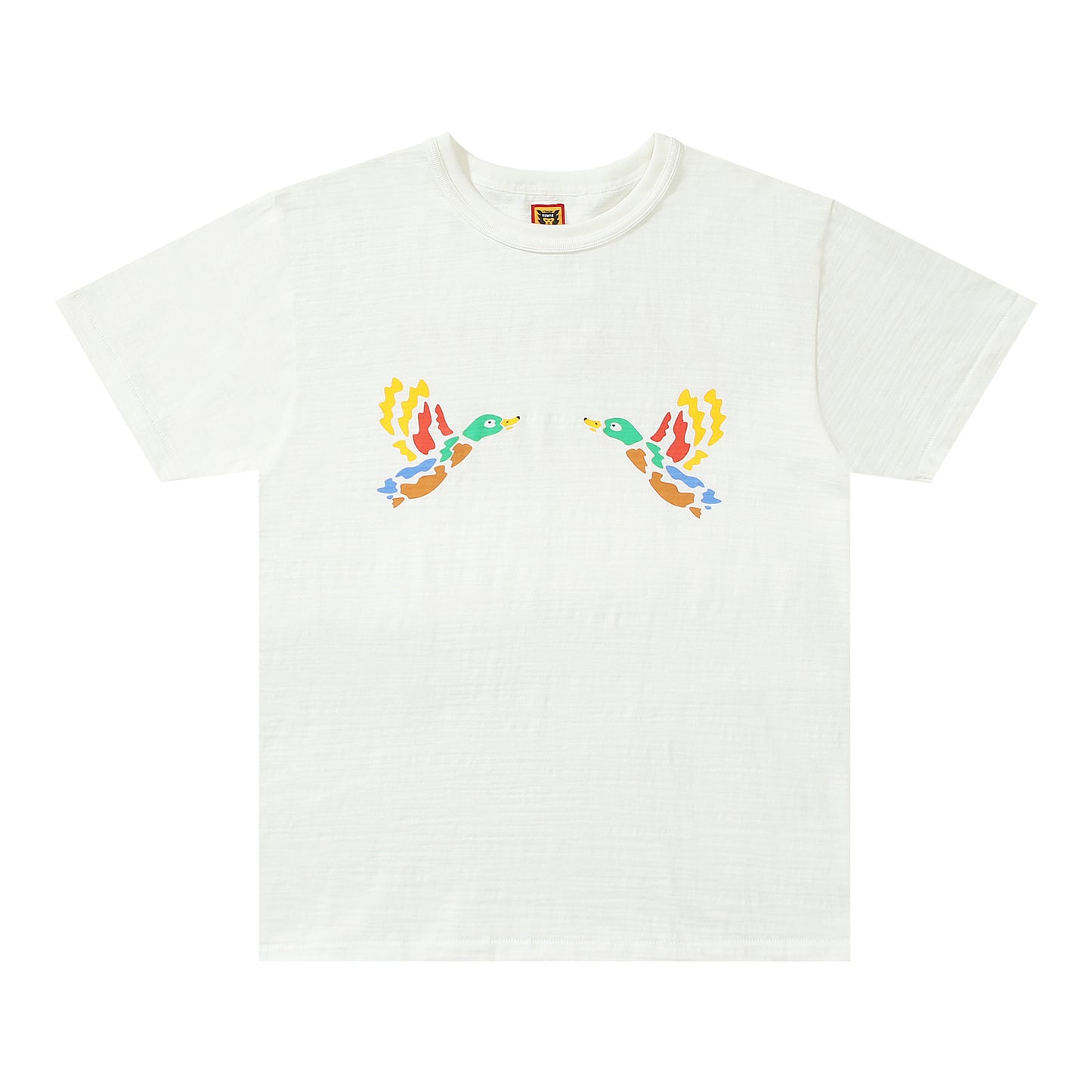 Human Made Fly Colorful Duck Logo Tee White