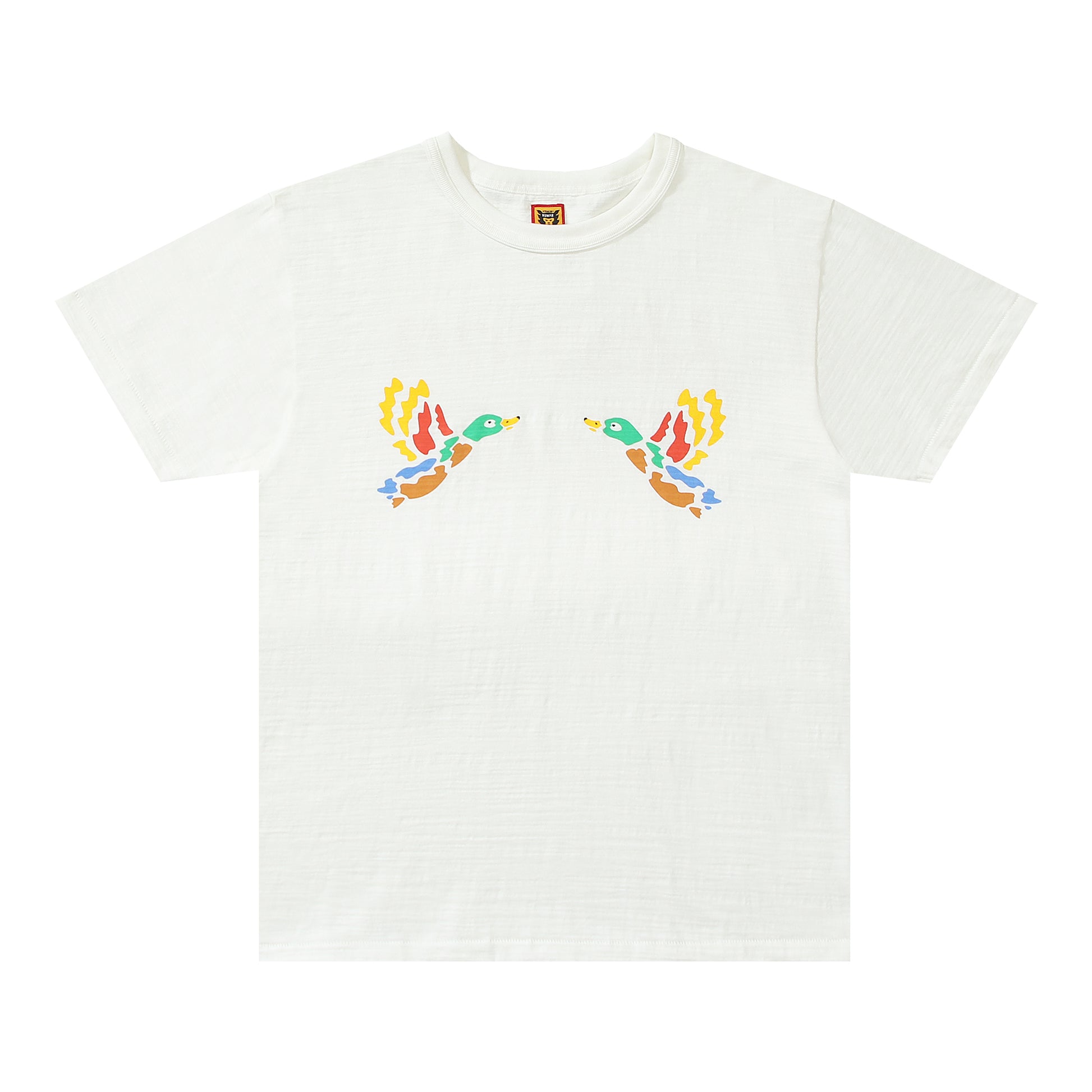 Human Made Fly Colorful Duck Logo Tee White
