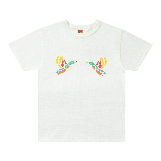 Human Made Fly Colorful Duck Logo Tee White