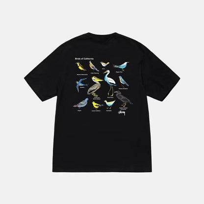 STUSSY CALIFORNIA BIRD TEE BLACK
