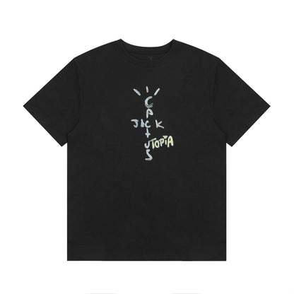 Travis Scott Graffiti Expert Print T shirt Black