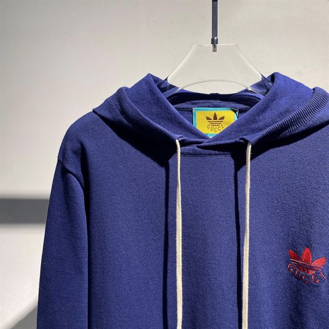 GUCCI X ADIDAS WOOL SWEATSHIRT DARK BLUE – GCK044