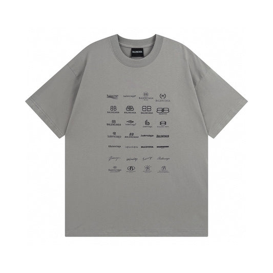 Balenciga logo tee LX2312 grey