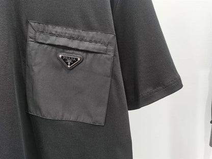 PRADA RE-NYLON AND JERSEY T-SHIRT – PT007