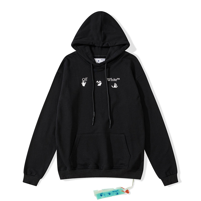 Off-White dissolve arrow hooded sweater black