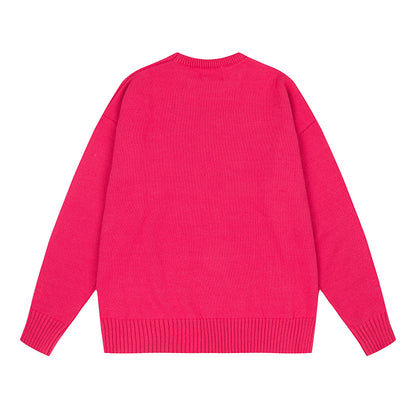 AMI  Logo Crewneck Hoodie Rose Red