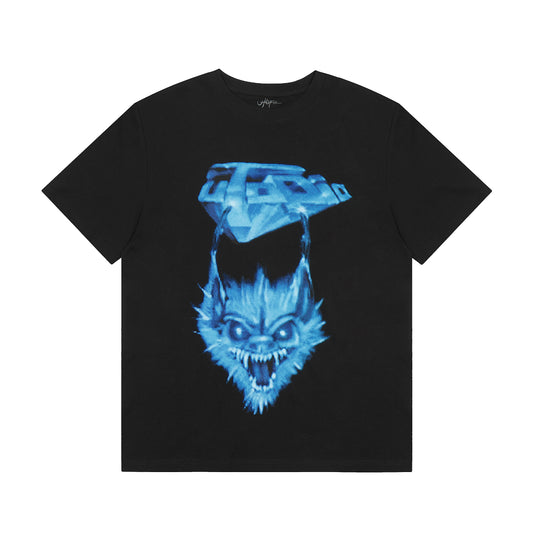 Travis Scott Bat Print T shirt Black