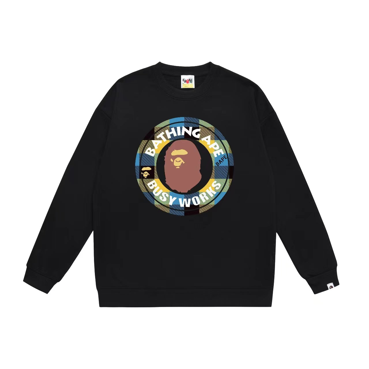 A Bathing Ape Seal Logo Print Hoodie Black