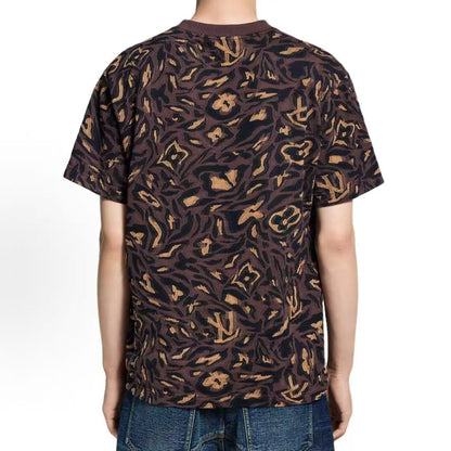 LOUIS VUITTON x Nigo Collaboration Collection - Spring/Summer 2025 Floral Round-neck Short-sleeved T-shirt for Men