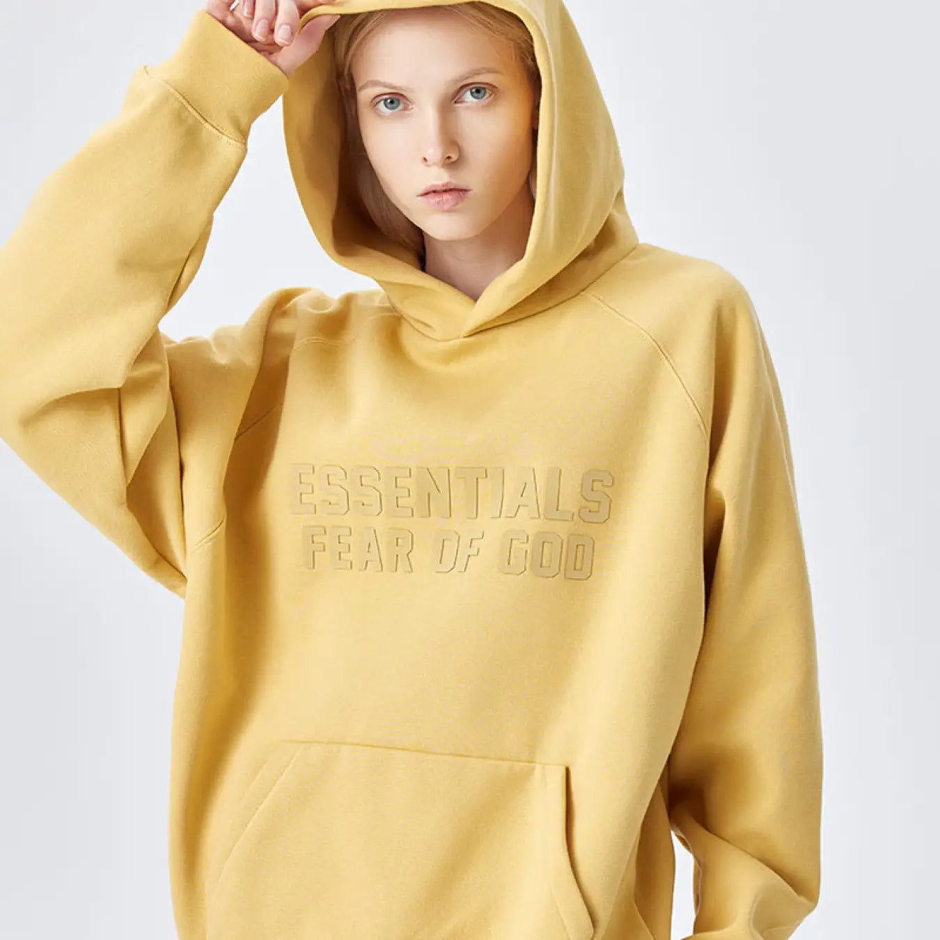 FOG FEAR OF GOD 23 double line chest double row hoodie ESSENTIALS retro casual sweatshirt